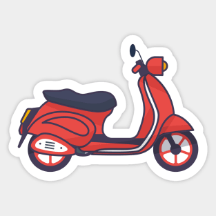 Vespa Scooter Matic Sticker